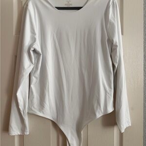 nuuds Classic White Long Sleeve Bodysuit